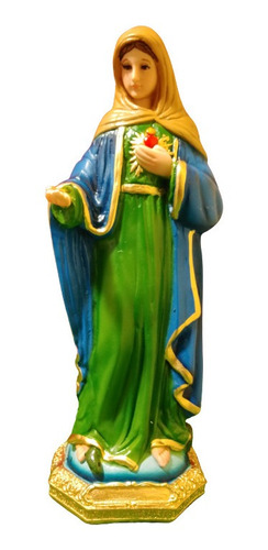 Virgen María,  Advocación Llama De Amor, 30x11x10cm