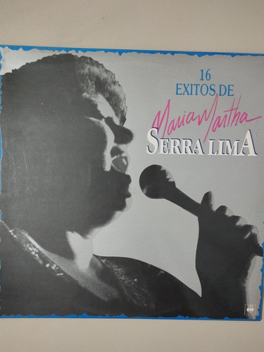 Disco Vinilo Acetato Lp María Martha Serra Lima 16 Éxitos 