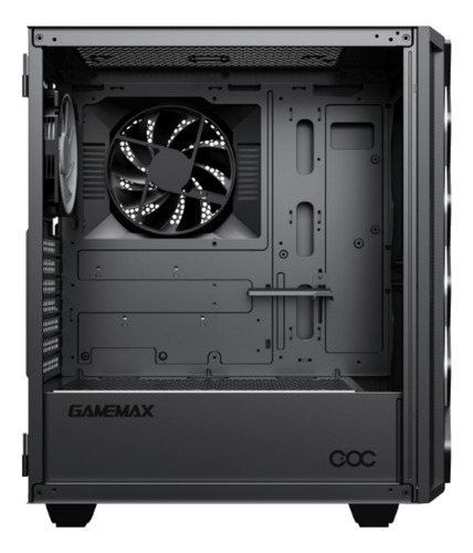 Case Gamemax Diamond Coc Mid Tower Negro Vidrio Templado