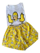 Comprar Pijamas Animados Corto Remera Y Short Cod 2411