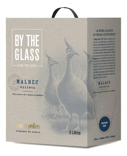 Vino Malbec Las Perdices Reserva Bag In Box 3 Litros Mendoza