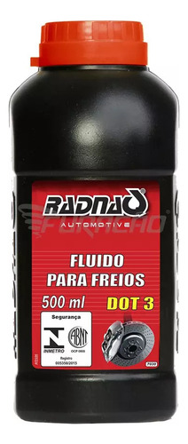 Caixa 24 Fluido Freio Dot3 Universal 500ml Radnaq