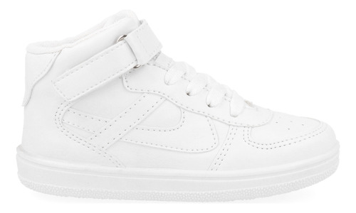 Tenis Estilo Urbano Panam Color Blanco Con Correa Para Niño