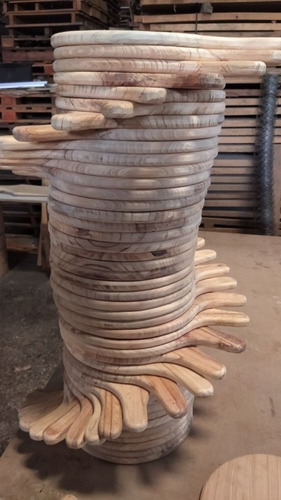 Imagen 5 de 8 de Platos De Madera Con Mango Para Pizzas