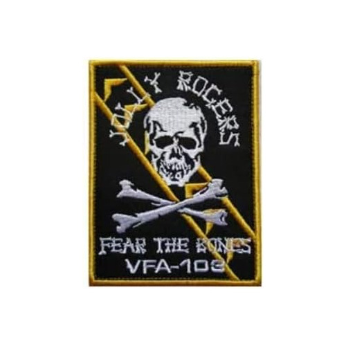 Parche De Bordado  Fear The Bones  De Jolly Rogers Vfa1...