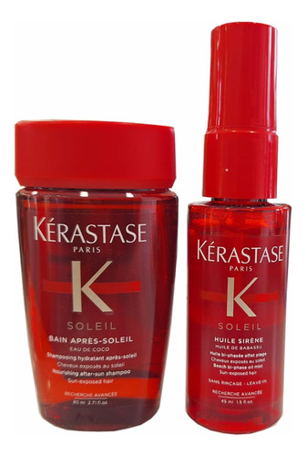 Kérastase Bain Après-soleil 80 Ml +soleil Huile Sirene 45 Ml