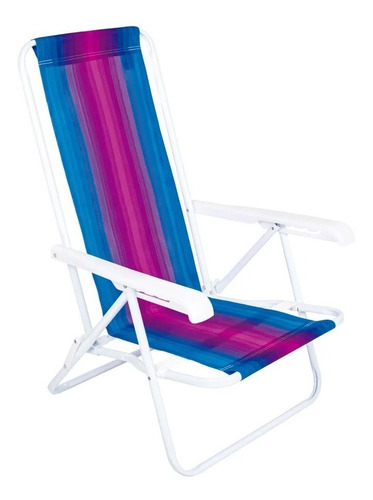 Silla Playera Reposera Plegable 4 Posiciones Playa Reforzada