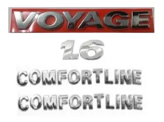 Kit Emblemas Volkswagen Voyage 1.6 Comfortline G5 G6