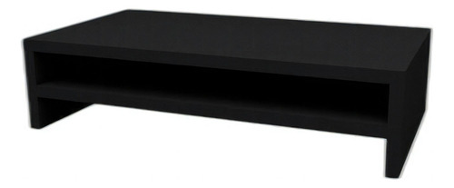 Soporte Setup Gamer para dos monitores, 50 x 20 x 15 cm, color negro, MDF