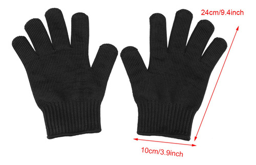 1 Par De Guantes De Carnicero, Malla De Acero Inoxidable, Re