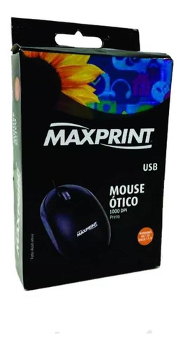 Mouse Optico Usb Preto 1000 Dpi Homologação: 7040800160