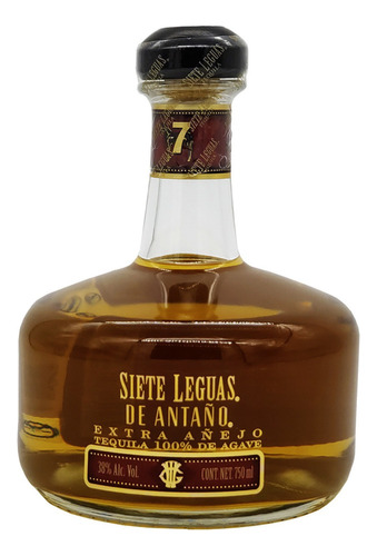 Caja De 6 Tequila 7 Leguas D'antaño Extra Añejo 750 Ml