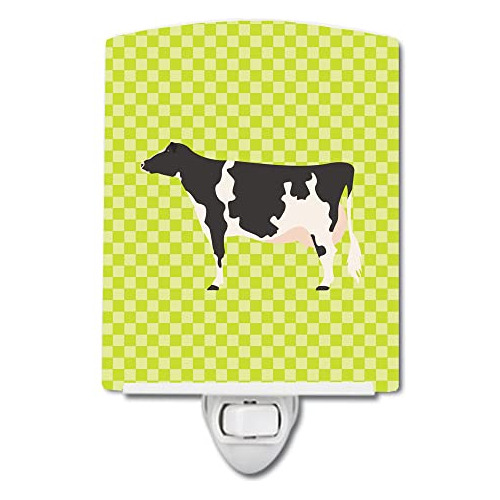 Luz Nocturna Cerámica Holstein Vaca Compacta
