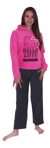 Pijama Mujer Micropolar Estampado Hello Kitty S1021202-4529