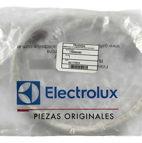 Manguera Carga Lavarropas 1 M Gafa Electrolux Agua Caliente