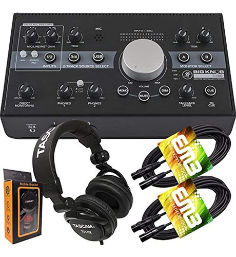 Mackie Big Knob 3x2 Studio Monitor Controller + Pro Headphon