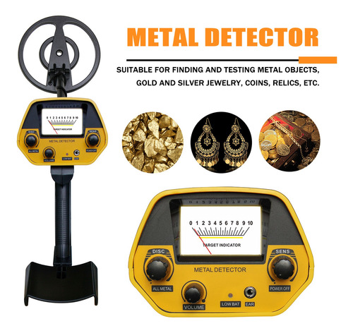 Buscador De Detectores De Metales Gt-5080y Easy Insta