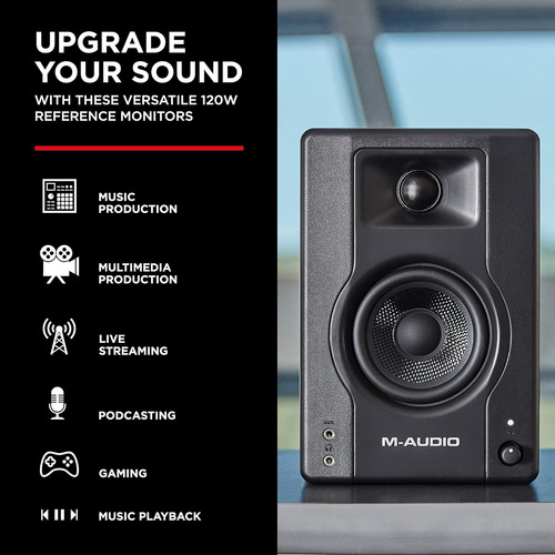Monitores De Estudio M-audio Bx3 3.5, Altavoces De Pc Hd Par