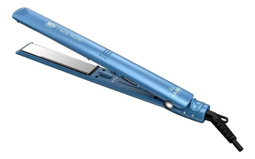 Imagen 2 de 2 de Planchita de pelo GA.MA Italy Elegance 3D Blue Titanio azul y gris 110V/220V