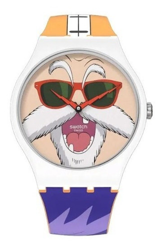 Reloj Swatch Dragon Ball Z Kamesennin Suoz346 Agente Oficial