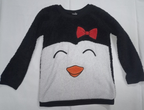 Hermoso Sueter Para Niña 8-10 Pinguino