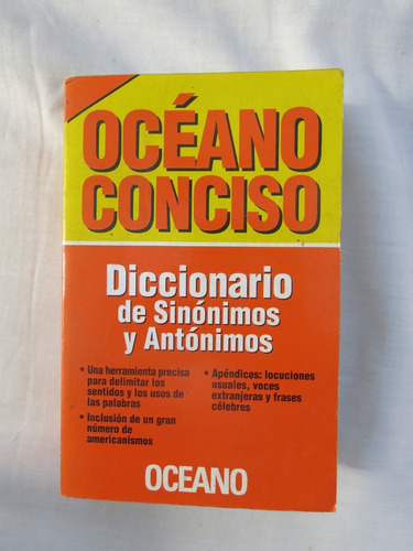 Oceano Conciso - Diccionario Sinonimos Antonimos - Bolsillo