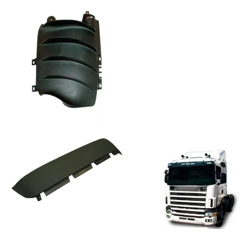 Kit Defletores Internos Compativel Scania Série 4 Cabine R