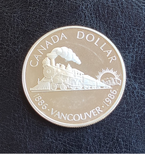 Imagen 1 de 4 de Moneda - Canadá - 1 Dólar - 100 Años Vancouver - Plata .500