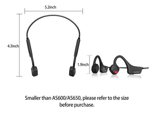 Auriculares De Conducción Ósea Eken-bluetooth 5.0 Con Micróf Color Negro Color De La Luz Youthwhisper