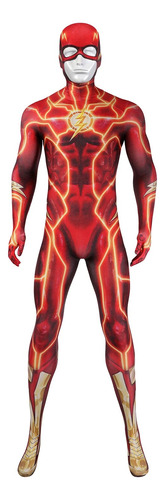 Disfraz Flash 3d Con Estampado Rojo De Flash Cosplay, De Bar
