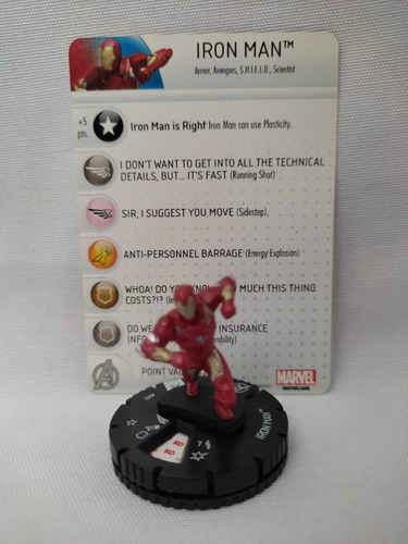 Iron Man #002 Avengers  Heroclix Wizkids Marvel