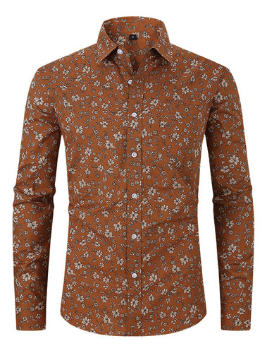 Camisas Elásticas Estampadas Para Hombre, Talla Estadouniden