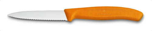 Cuchillo Mondador Dentado Naranja Swiss
