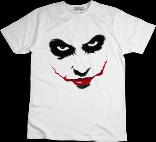 Camisa Coringa Vilão Camiseta Dc Batman Alerquina - Branca