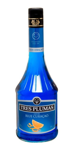 Licor Tres Plumas Blue Curazao X750cc