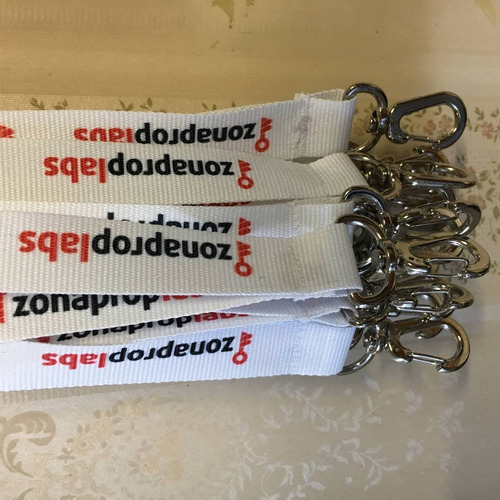 Cintas Porta Credencial Lanyard Impresas Con Logo X15