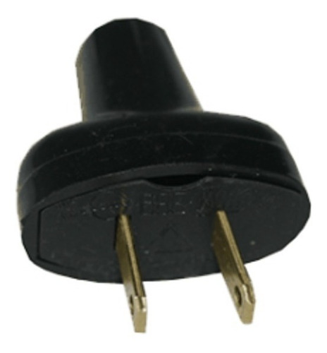 Enchufe Royer Sencilla Ovalada Negra Modelo Wd0500 S