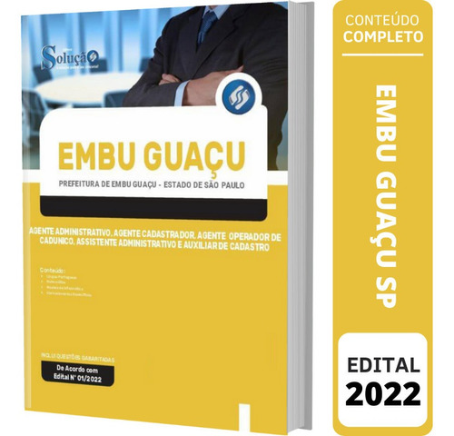 Apostila Embu Guaçu Sp - Agente Administrativo - Comum