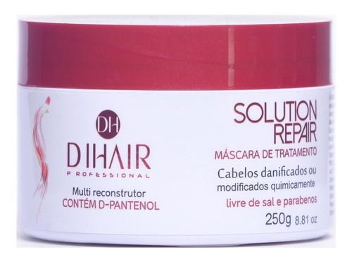 Máscara Mult Reconstrutora Solution Repair 250g Dihair