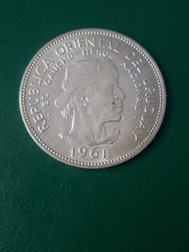 Uruguay 1961 1 Peso Plata (Usado)