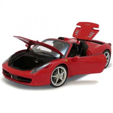 Ferrari 458 Spider Vermelha   Hot Wheels Elite 1:18