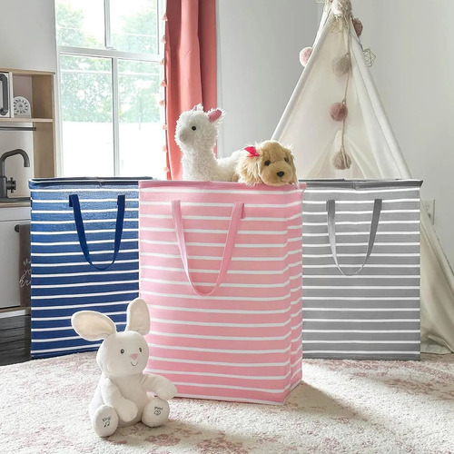2pzs Cesto Grande Para Ropa Sucia Y Lavandería Plegable 75l