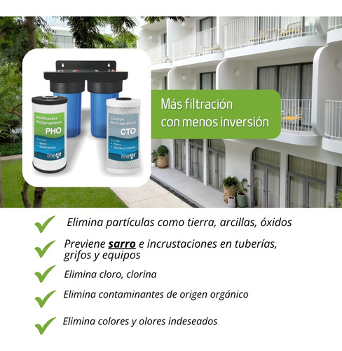 Filtro De Agua Para Toda La Casa Tinaco Antisarro 3x2 Jumbo