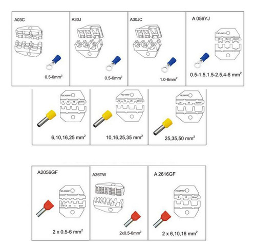 Ax Juego De Matrices De Repuesto A03bc Negro
