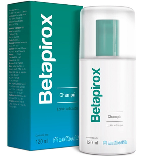 Betapirox Champú Anticaspa Frasco X120 - mL a $466