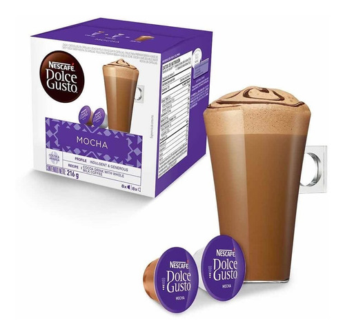 Imagen 2 de 3 de Caja Capsulas Mocha Chocolate Dolce Gusto Capsuland Oficial