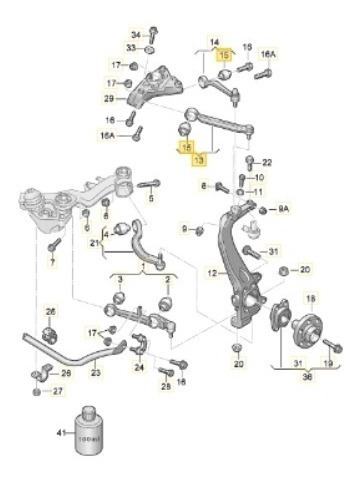 Imagen 3 de 8 de Kit Brazos Suspension Superior Audi A4 2002 Al 2008