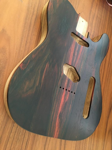 Corpo Guitarra Modelo Tele Em Freijó Top Em Jacarandá
