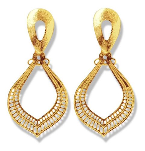 Aros Martha Enchapado Oro 18k