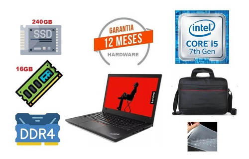 Imagen 3 de 7 de Lenovo Thinkpad T480 I5-7200u 16gb 240gb Ssd Factura 12mesga